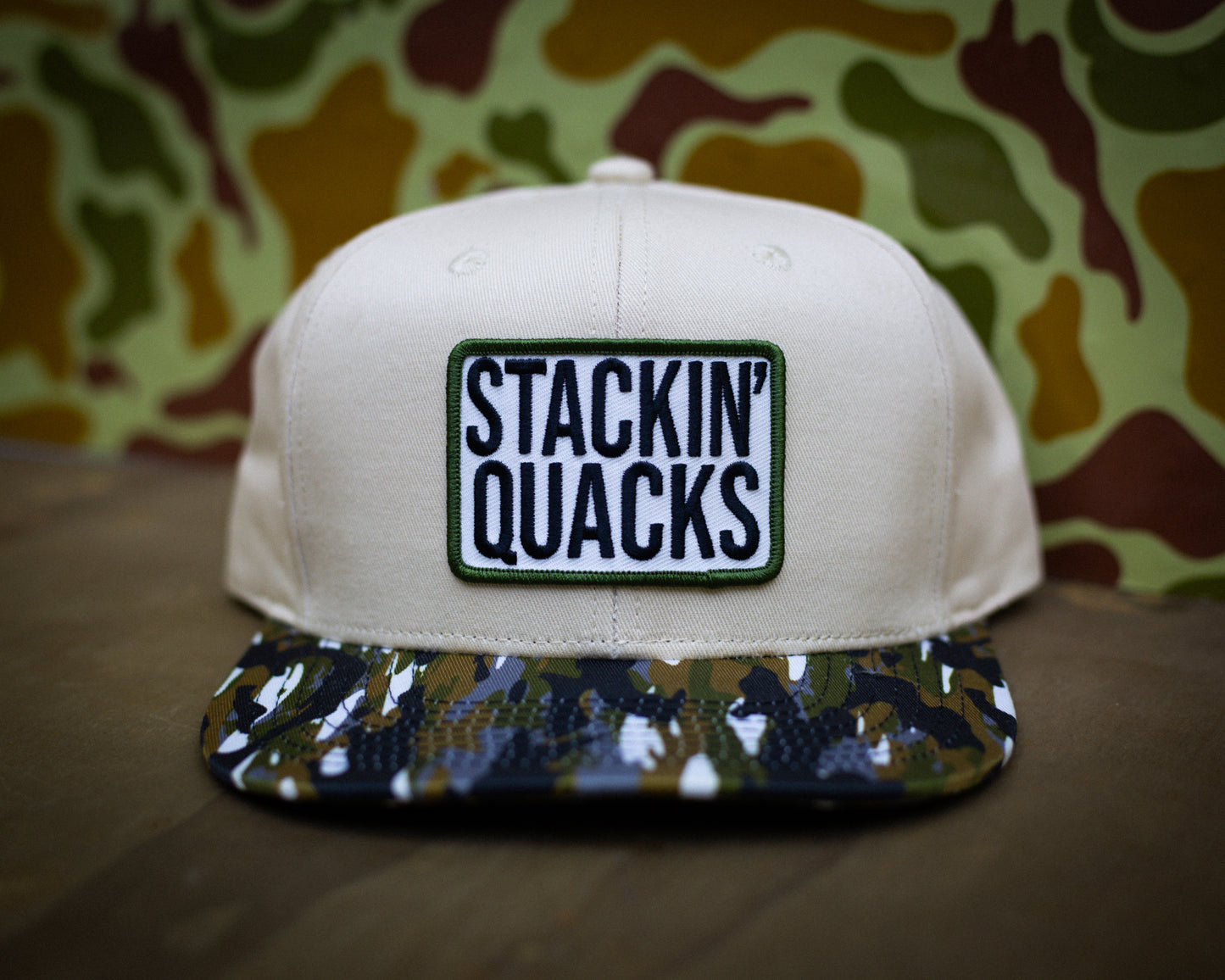 FF17 Stackin’ Quacks Patch Beige/Camo